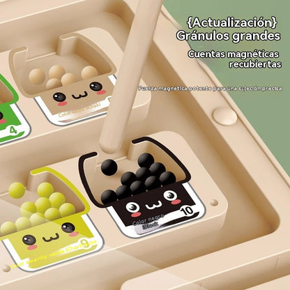 🧒👦🧠¡Diversión educativa con el laberinto magnético de madera! Juguete de habilidad para niños.