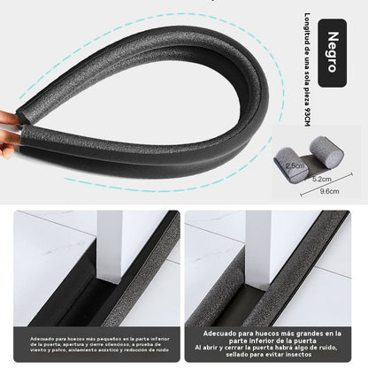 🔥Compre 2  y llévese 2 gratis🔥🚪Banda de sellado al vacío para puertas y partes inferiores, resistente al viento, aislante térmica y resistente al polvo💨