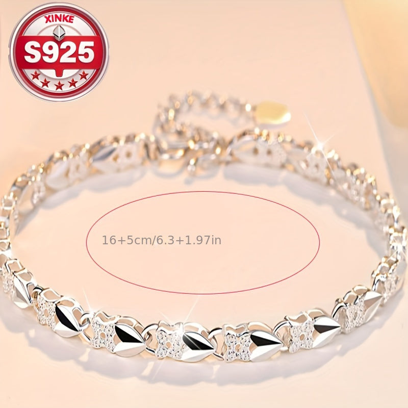 💖🍀【Compre 1 y obtenga 1 gratis】Love New Fashion Pulsera de plata 925 con un trébol de cuatro hojas para mujer