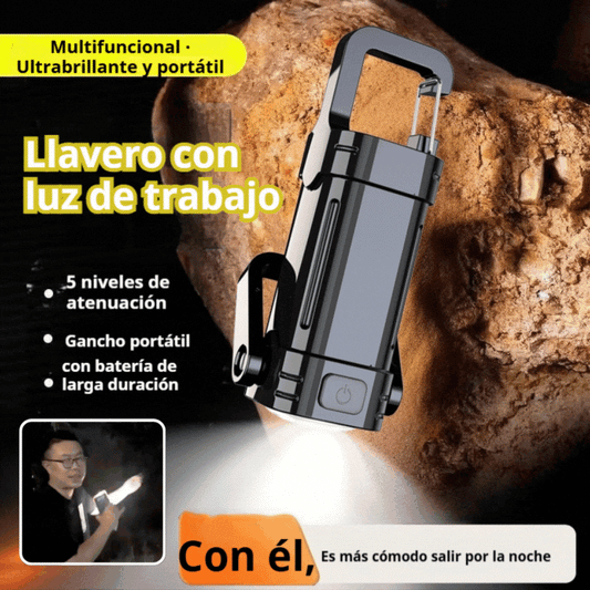 【Compra1 y llévate 1 gratis】🔥Gran oferta🔥Linterna mini para llave súper brillante e impermeable con salida de 1200 lm