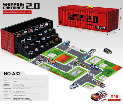 🎁🏎48 minicoches extraíbles con garaje incorporado