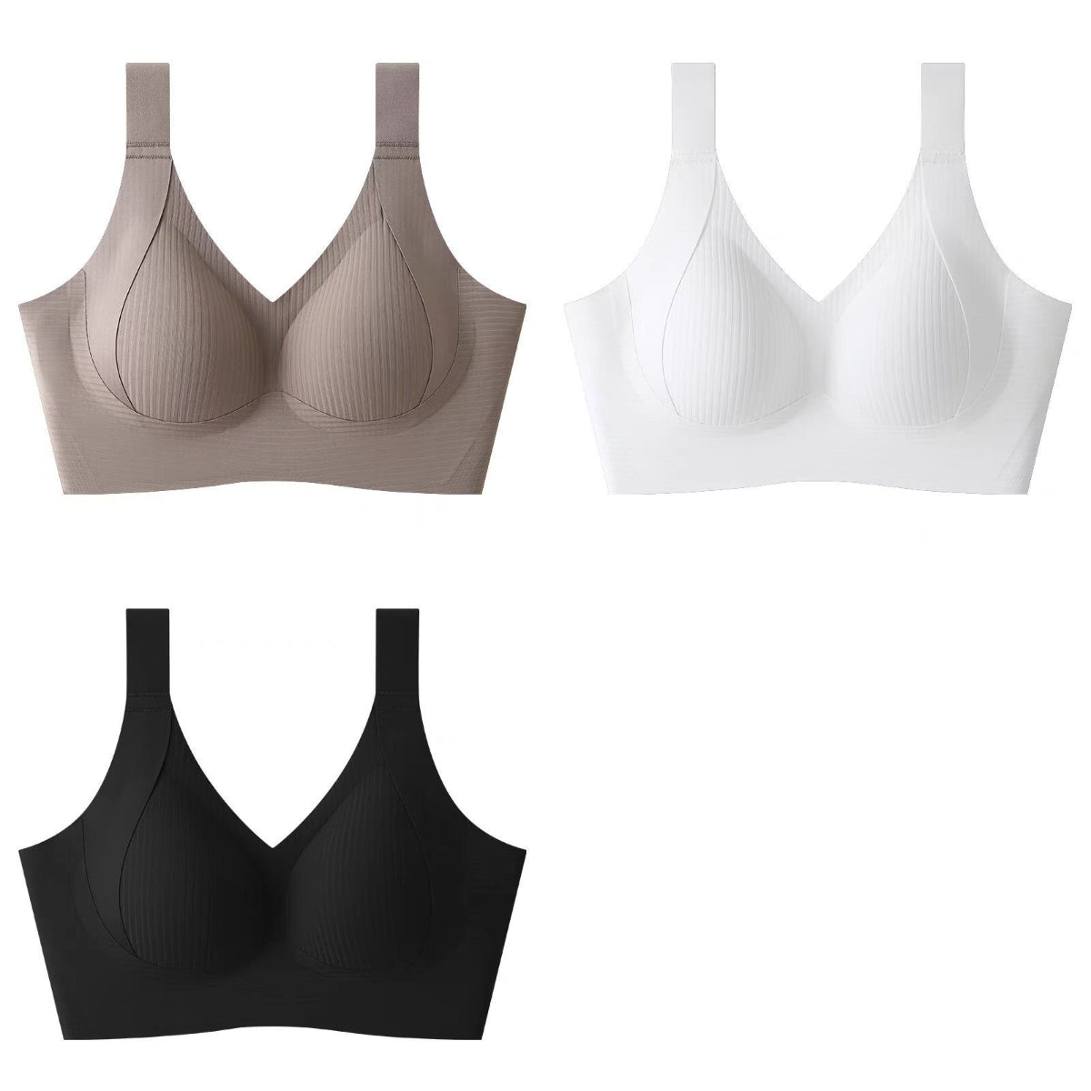 😍【Paquete de 4】Sujetador inalámbrico de una pieza para mujer❤️【40-95 kg】