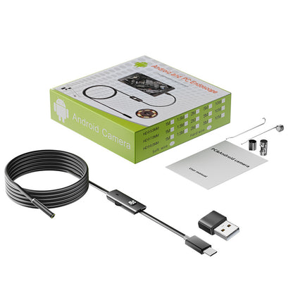 📱Nuevo endoscopio industrial de 7 mm con conexión directa a cámara tipo C para teléfonos Android (endoscopio impermeable)