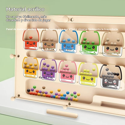 🧒👦🧠¡Diversión educativa con el laberinto magnético de madera! Juguete de habilidad para niños.