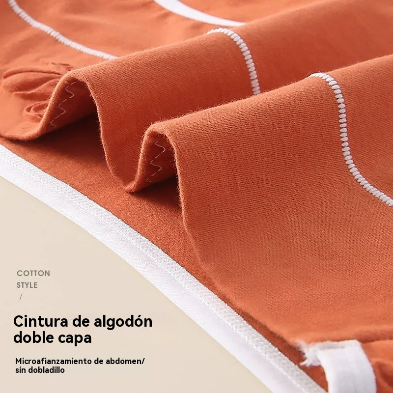 🎁【7 artículos】✨🩲Ropa interior de algodón puro de cintura alta para mujer, entrepierna inferior antibacteriana con grafeno 7A, realce de abdomen y glúteos, braguitas transpirables.