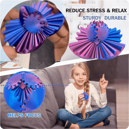 Compra 2 y llévate 2 gratis 🎁 Maravilla giratoria Steampunk - Fidget (bola de engranajes)